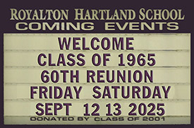 Reunion Sign